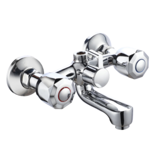 AMOK-66 Double handle wall mounted bath mixer