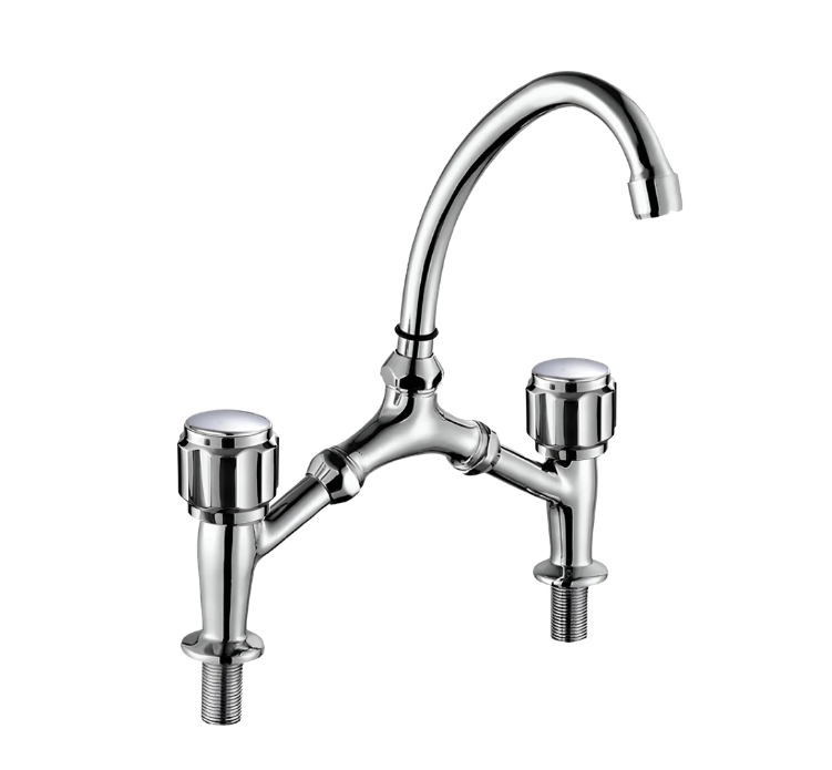 FERK-11B-style (classic)-Double handle deck mounted sink mixer