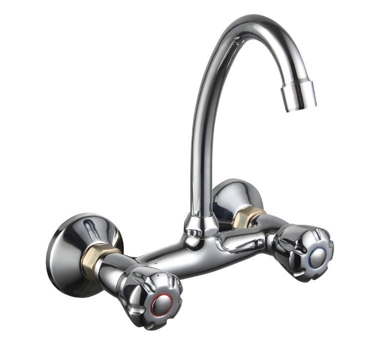 VSKCK01, double handle wall kitchen mixer